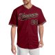 Custom Crimson Black-Khaki Authentic Baseball Jersey